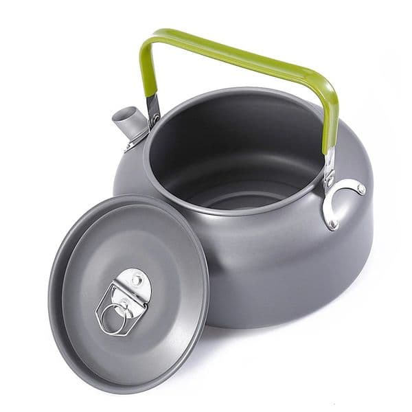 1.2L Portable Water Kettle Water Pot Teapot Coffee Pot Indoor Aluminum Alloy Tea Kettle Outdoor Camping Hiking Picnic Pot 250225