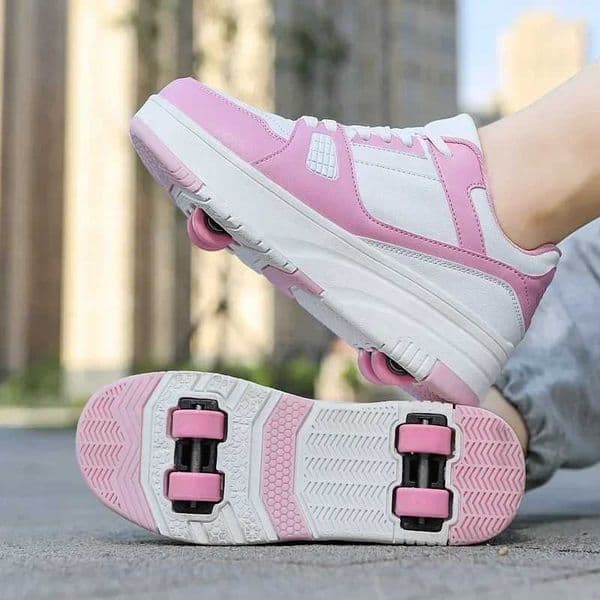 2026 Kid Shoes Roller Skate Kidswith Wheels Children Rollerskates Fashion Outdoor Sports Shoes Girls Boys basketball Free Shipping