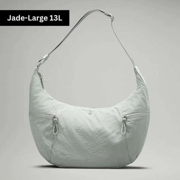 Trendy Water-Resistant Large Slouchy Crossbody Bag Women's Shoulder Sporty Yoga Gym Sg Bag, City Essentials