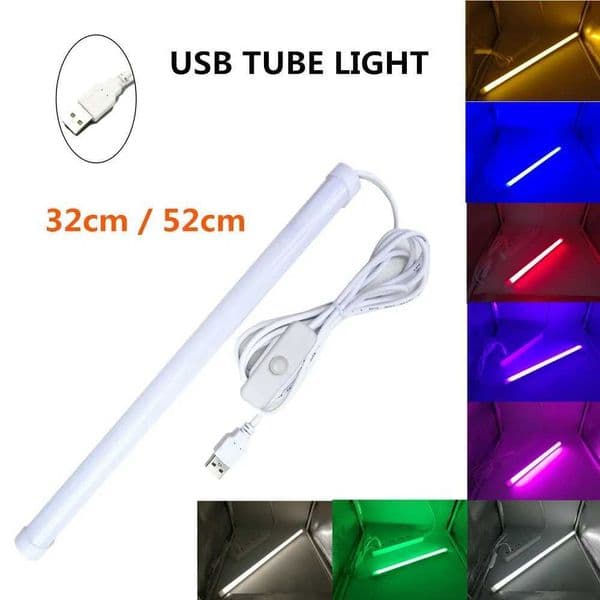 USB LED Tube light 5V 2835 SMD LED lamp 32CM 52cm Rigid strip light bulb Bar Reading Book Desk lamp Night light Ultrathin Closet X250225