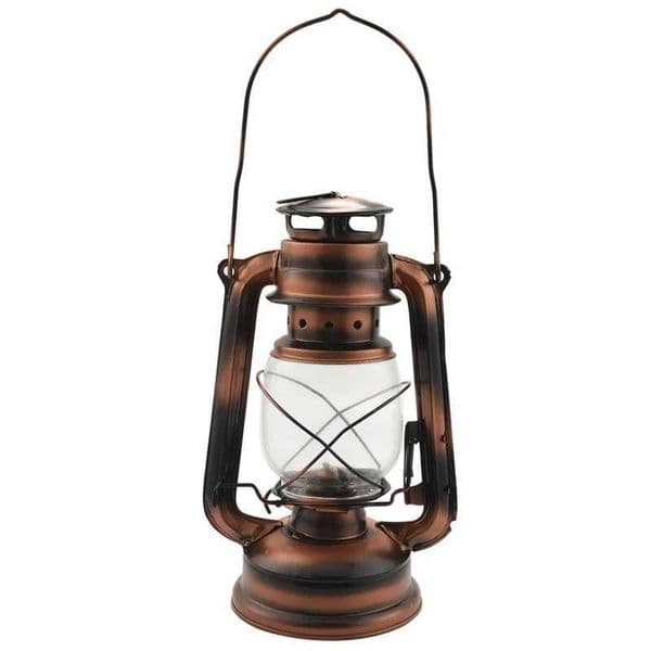 25Cm Iron Antique Bronze Oil Lanterns (Cover) Nostalgic Portable Outdoor Camping Lamp Leak Proof Seal Outdoor Camping Light Z250225