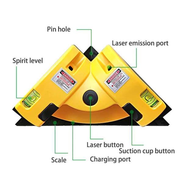 90 Degree Right Angle Square Laser Level High Quty Instrument Measurement Vertical Ground Job Tool Laser Construction Tools X2502251