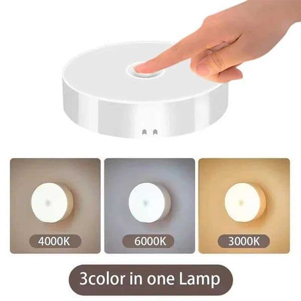 3Color Adjustable LED Night Light USB Rechargeable Night Lamp For Kitchen Cabinet Wardrobe Lamp Staircase Wireless Closet Light Z250225