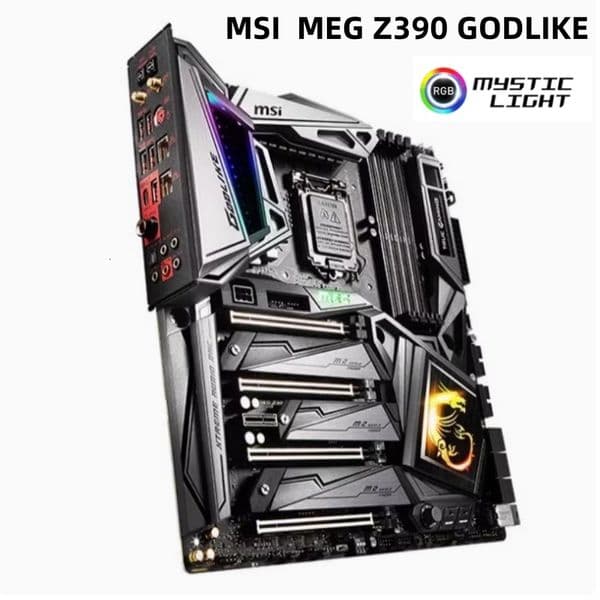 MSI MEG Z390 GODLIKE PC Desktop Motherboard LGA1151 DDR4 RGB 128G SATR3*6 M.2*3 U.2 E-ATX mainboard Support Intel i9/8 gen CPU thumbnail 2