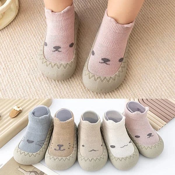 Toddler Shoes Baby Boys Girls Socks Shoes Infant Color Matching Cute Kids Shoes Doll Soft Soled Child Floor Socks First Walkers 250226