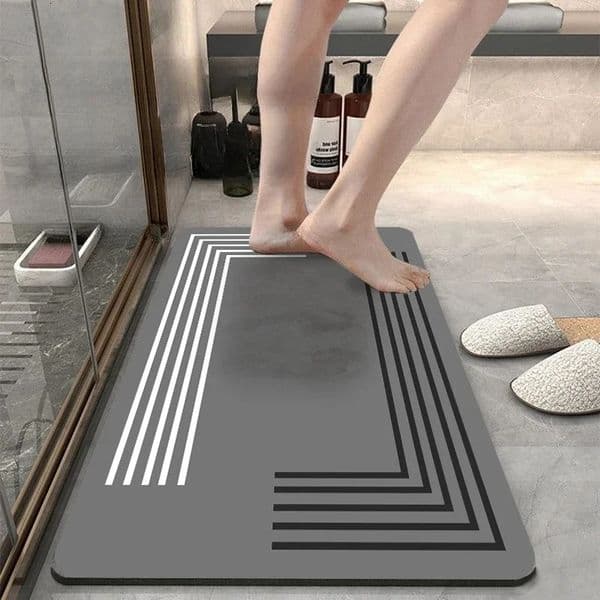 Diatomite Bath Mats Nonslip Bathroom Foot Mats Absorbent Kitchen Floor Pads Quick Dry Shower Toilet Rugs Room Entrance Doormats 250226
