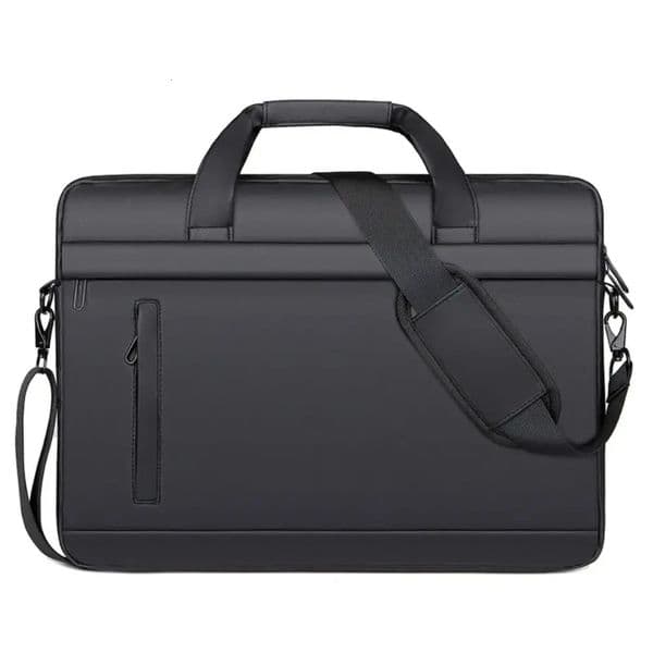 Mens briefcase simple business shoulder bag messenger waterproof office handbag 15 inch laptop 250221