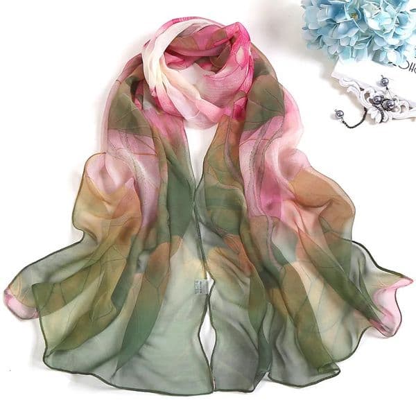 RUNMEIFA Fashion SpringSummer Women Floral Printing Beach Silk Scarf Shawls Female Long Wraps Beach Sunscreen Hijab 250225
