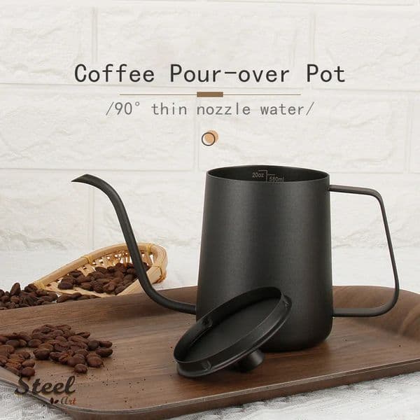 Stainless Coffee Pot/Coffee Pour Over 350ml / 600ml Kettle / Premium Pour Over Kettle Drip Kettle Stovetop Coffee Kettle 250224BJ