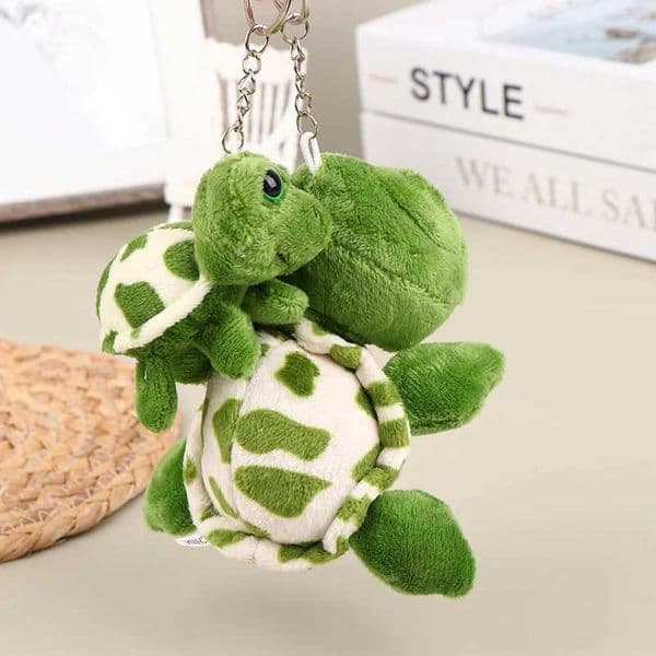 Game And Toy 1Pcs 7/10Cm Cute Plush Turtle Doll Keychain Soft Stuffed Toy Key Chain Bag Decor Pendant Car Keyring stuff animal Kid Gift Free Shipping Designer