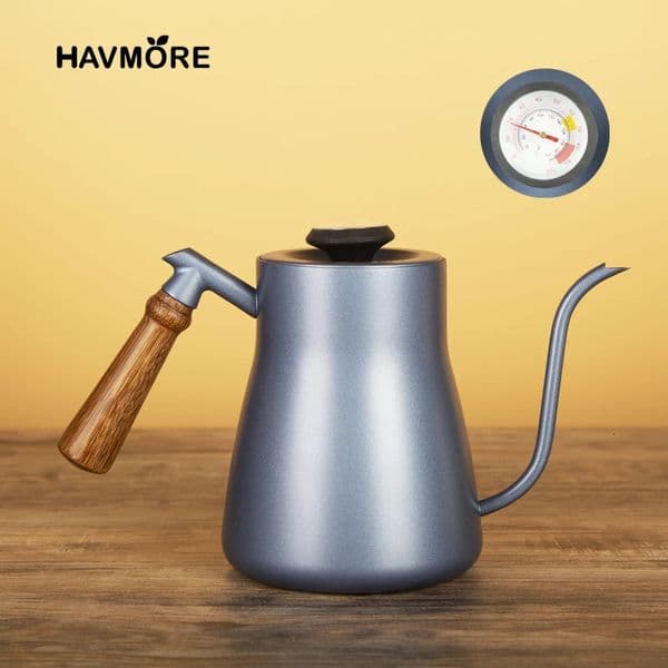 Coffee Pot Milk Frothing Pitcher Jug Gooseneck Kettle Spout Stainless Steel Espresso Coffee Tea Milk Pot Kettle Can 850ml 250224