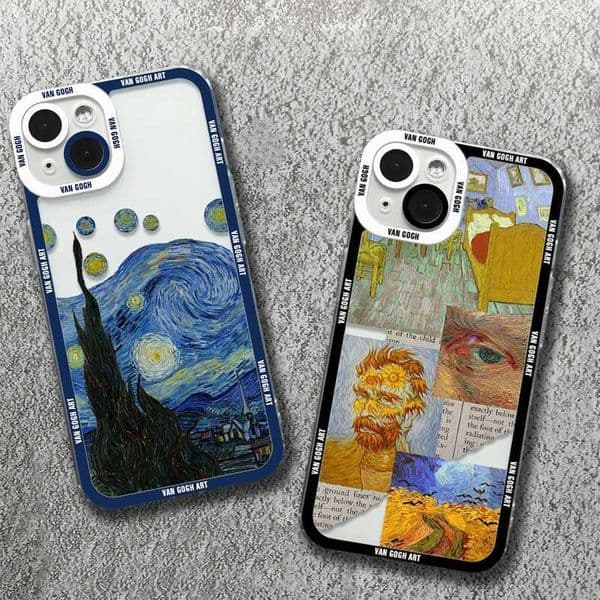 Van Gogh Oil Painting Phone Case For Redmi Note 13 12 Pro Plus 12S 11S 11 10S 10 Redmi 13C Clear Shockproof Bumper Cover Z250227
