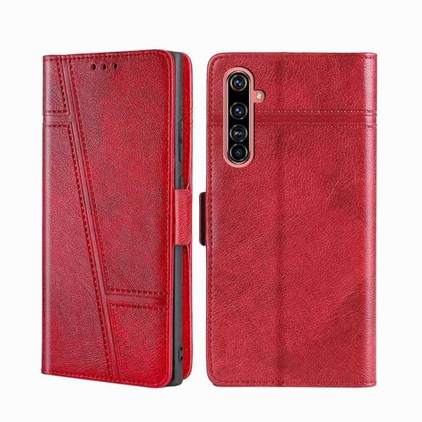 Luxury Protective Leather Case For Realme X Lite XT X2 X7 X50 Pro X3 SuperZoom X50M Flip Wallet Shell Magnetic Holder Case Z250227