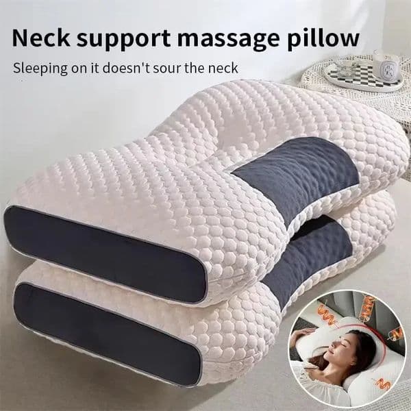 Neck Pillow Help Sleep And Protect The Neck Cervical Orthopedic Household Soybean Fiber SPA Massage Pillow For Sleeping Neck 250224