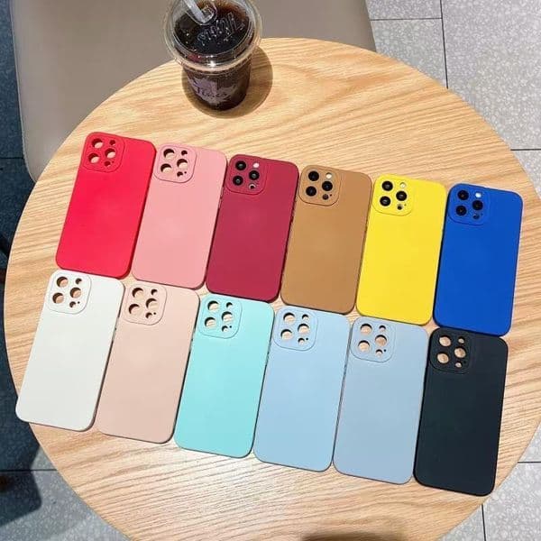 Suitable for iPhone 14 Promax phone 13 Pro liquid silicone cover, Apple 16 anti drop protective case, 8 fashionable and simple candy colors, 17 colors
