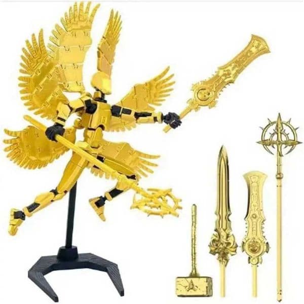 Titan 13 Multi-Jointed Action Cartoon Figure Movable Joints Assemble Character Models 3d Printing Decompression Diy Dummy Doll aa891