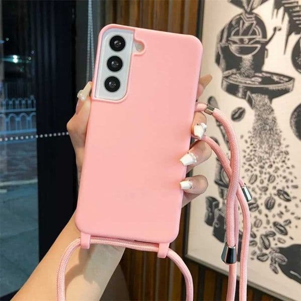 Crossbody Soft Phone Case for Galaxy S25 Ultra S22 S21 Plus S24 S23 FE A16 A06 A55 A35 A25 A15 A05 A05S A54 A34 5G Cover Z250227