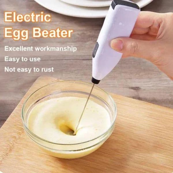 Electric Whisk Mixer Household Handheld Mini Egg Beater Kitchen Blender Coffee Milk Tea Beat Up Cream Stirring 250228