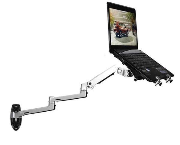 V63WT / XSJ8013WT Wall Mount Laptop Holder Ultra Long Mechanical Spring Full Motion 2 in 1 Laptop Monitor Holder LapdeskXJ220228