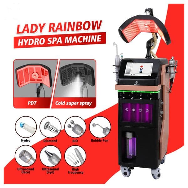 Hot Selling Microdermabrasion Beauty Deep Cleaning Machine Blackhead Removal Beauty Brightening With Pdt Led Therapy Skin Rejuvenation For Beauty Salon