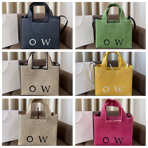 Summer Straw Beach bag Tote Woven Bags Designer Shopping Bag Shoulder bag for women totes Cross body bags lady handbags