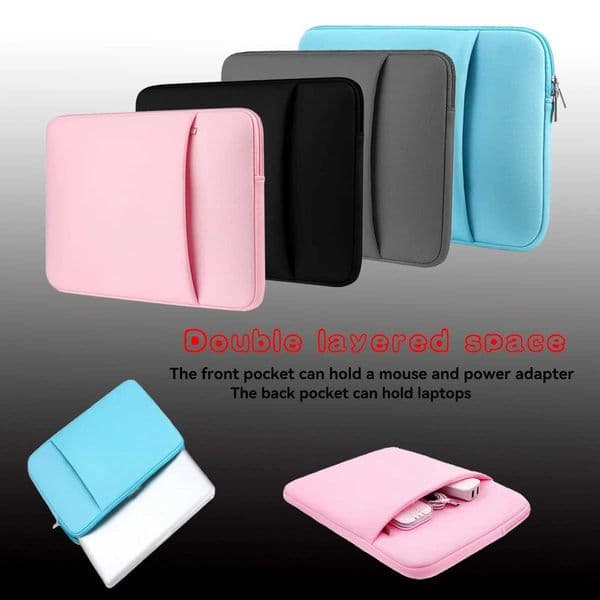 Laptop inner pocket 11/13/14/15/16/17 inch laptop bag protective cover front pocket can hold power multifunctional laptop bag Z250224
