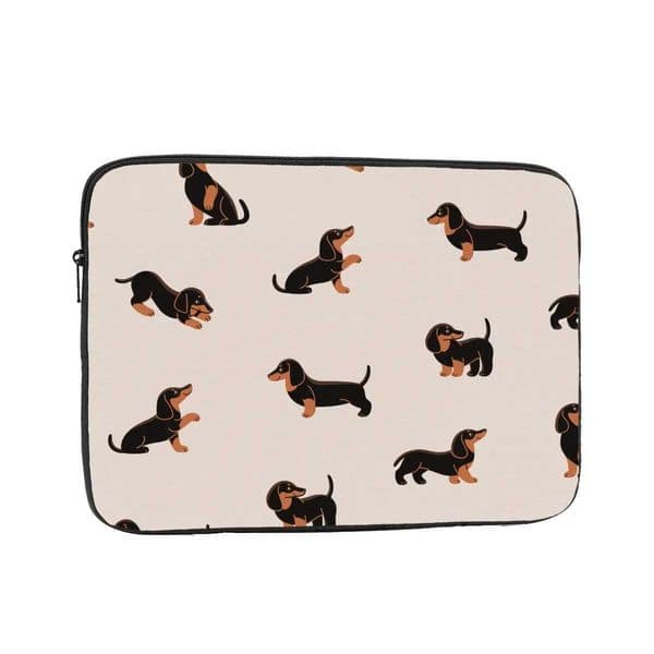 Laptop bag Cartoon sausage tablet bag Animal dog lover 10 12 13 15 17 inch shock-absorbing bag Z250224