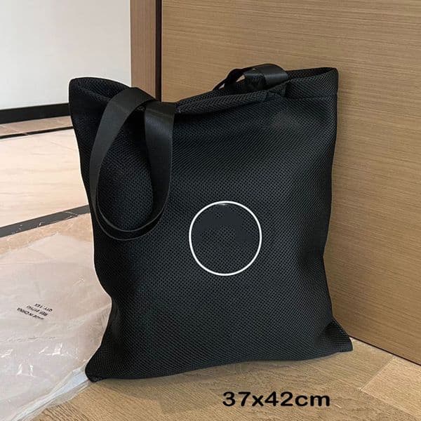 Designer storage bags vintage mesh bag wash makeup cosmetic case Travel Beach Shopping tote basic Letters beaute gift