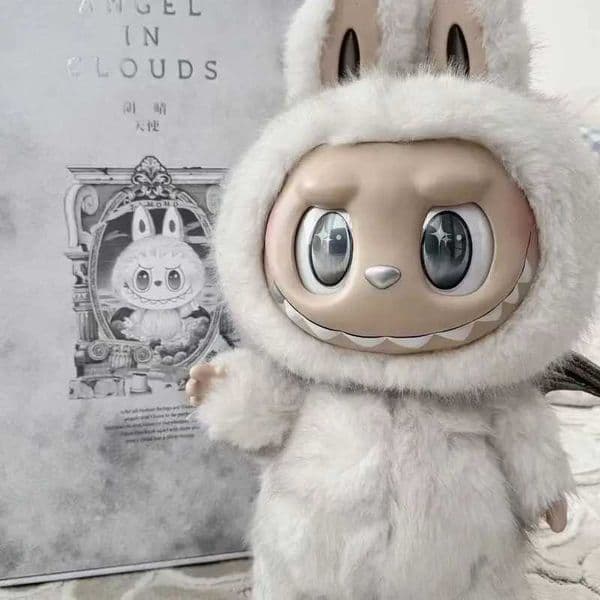 New Labubu Zimomo 2 Monster Cloud Angel Large Vinyl Face Doll ChildrenS Toy Festival Birthday Gift Desk Collection DecorationC2508 Y260516