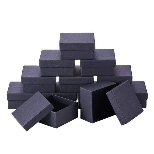 Cardboard Jewelry Boxes Set Gifts Present Storage Display Boxes For Necklaces Bracelets Earrings Rings Necklace Square Rectangle 250222