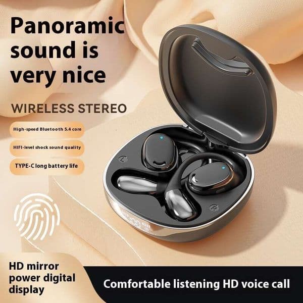 Bone conduction wireless Bluetooth with ultra long battery life, noise reduction, and non in ear exercise earphones