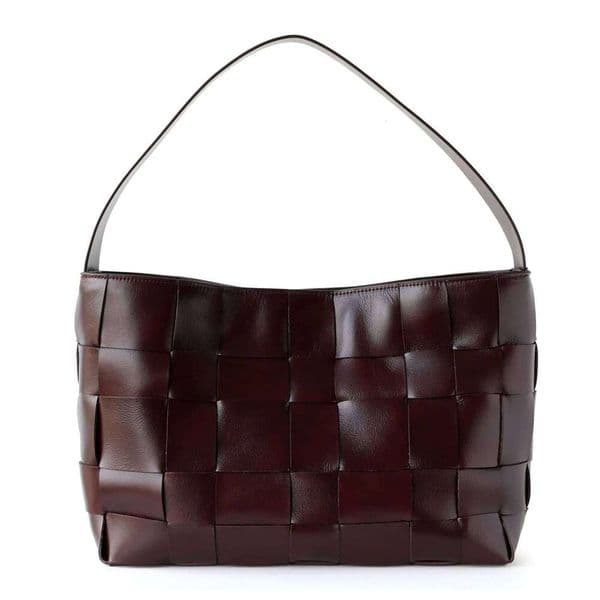 Designer Luxury French Genuine Leather Woven Tote 2025 New Niche Design First Layer Cowhide Large Capacity Vintage Ladies Shoulder Bag
