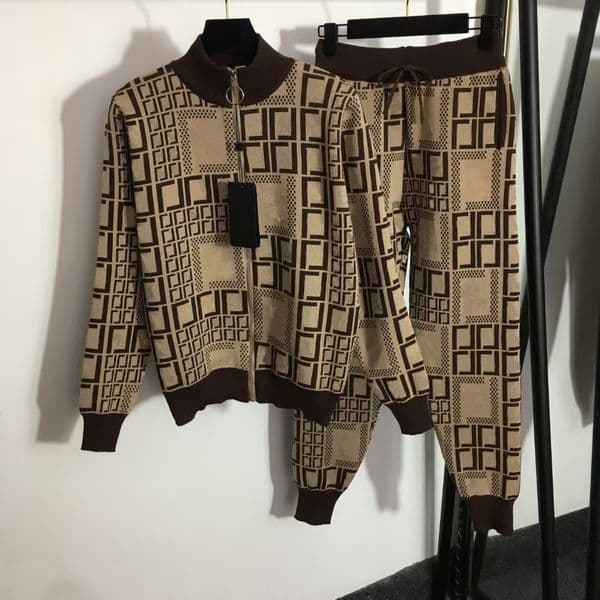 25ss womens tracksuits designer tracksuits women set Autumn and Winter New Long Sleeve Casual Women's Wear High Quality Pure Cotton Knitted Clothing