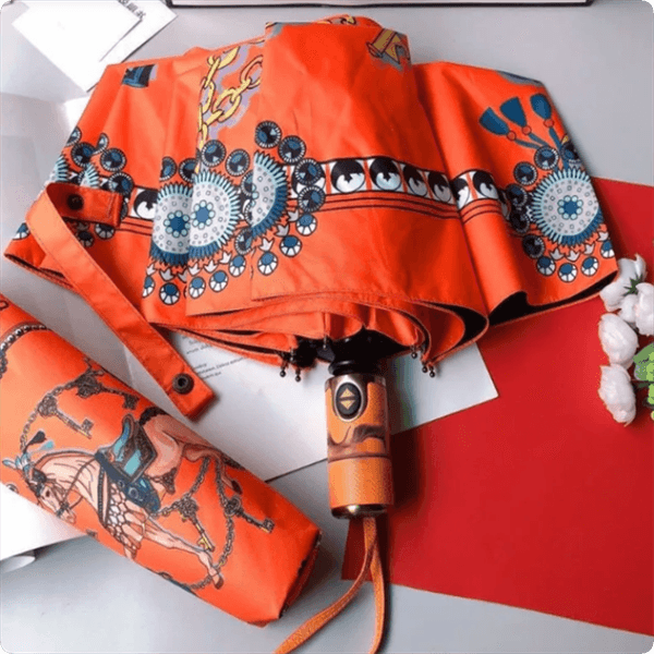 Fashion Brand Luxury Rain Gear Designer High Quality automatic umbrella rain Kids folding UV sun sunshade umbrellas