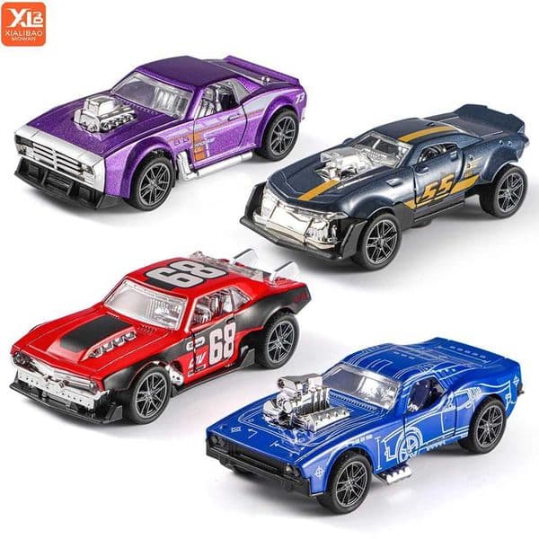 Simulation 1 43 Vintage Modified Alloy Car Model Pull-Back Openable Diecasts Toy Collection Decoration Toys For Kids Gift Z250602