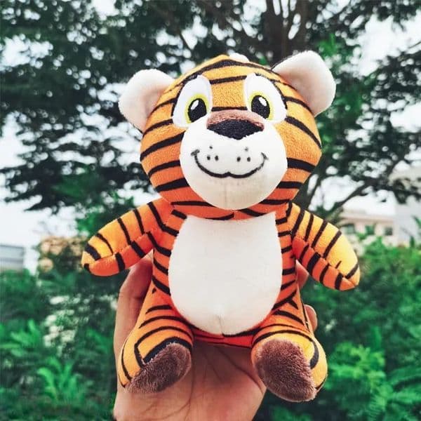 18cm Lovely Tiger Stuffed Doll Tiger Animals Plush Toy Creative Plush Childrens Dolls Birthday Gift