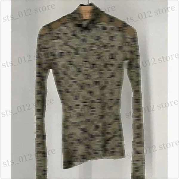 Long Slve Lace Bottoming Shirt Gotoola Women High Version Spot Mesh Top with Moon T250603
