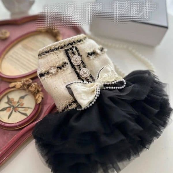Lanjia Cute Puppy With Bow Knot Girl Princess Dog Tutu Dress Costume Pet Outfit Cat Clothes For Birthday Party Christmas Wedding L D Cb E A