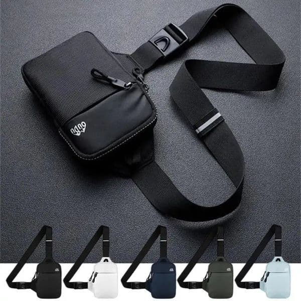 Men Waterproof Phone Chest Shoulder Crossbody Bags 250603