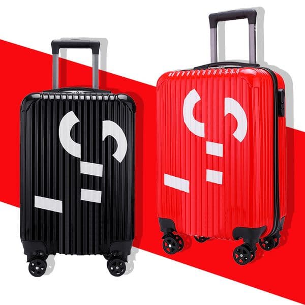 Fashion Suitcase Luggage Multifunctional Travel Case 20 Inch New Password Trolley Box 20 Large Capacity Unisex PVC Suitcases