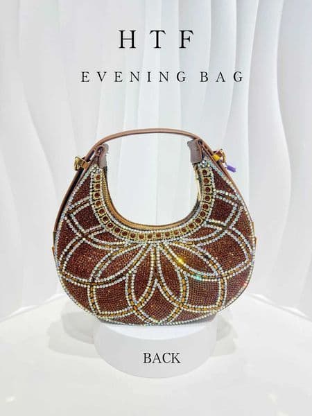 1PC Coffee Evening Bag Fashion Womens Clutch Bag Party Banquet Bag Evening Hobo Bag Party Bags For Women Perfect For Party Bag Z250603