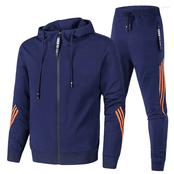 Running Sets 2025 Men's Hoodies Pants Autumn Sport Suits Casual Sweatshirts Tracksuit Sportswear Male Sports Jacket Jogging Suit