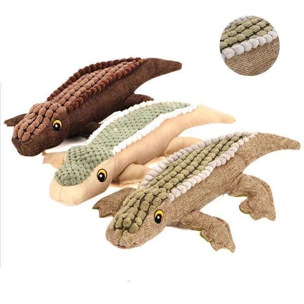 Pet Crocodile Chew Squeaky Stuffed Sound Interactive Oxford Cloth Plush Dog Toy H260305
