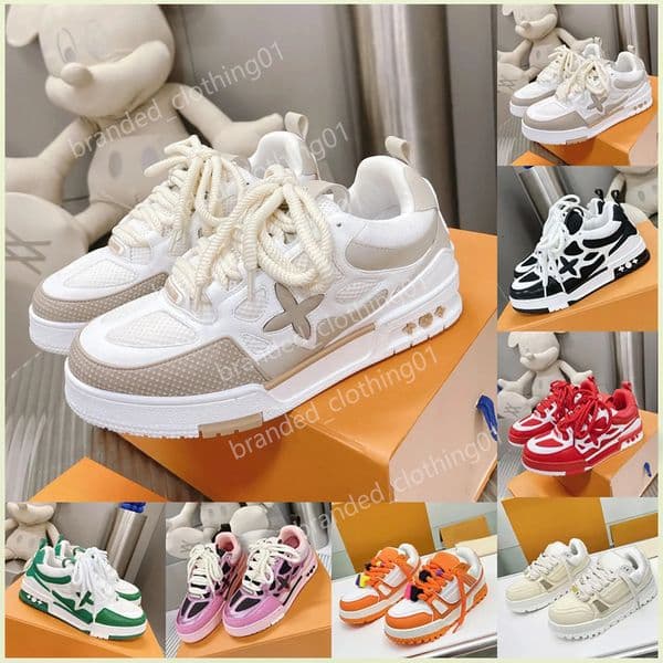 lvs shoes Designer Skate Shoes Trainers High Quality Men's And Women's Sneakers Casual Fashion Running Lace-Up Low-Top Sports Breathable Black 34e