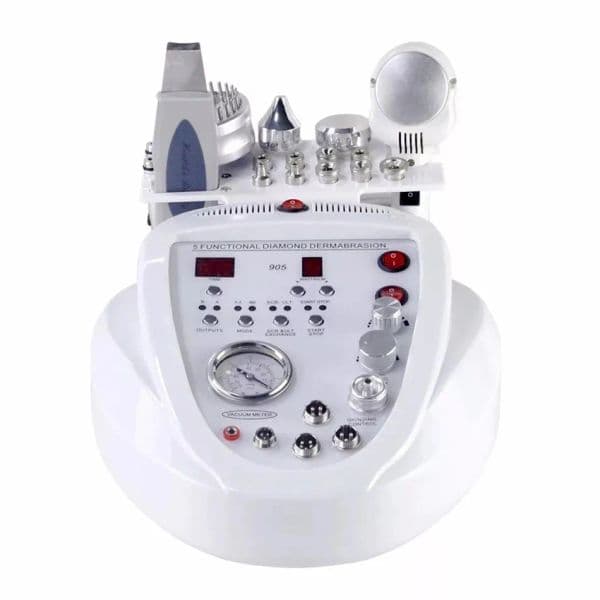 5in1 Diamond Microdermabrasion Dermabrasion Photon Therapy Skin Scrubber Hot Cold Hammer Anti Aging Wrinkle Blackhead Remover Facial Peeling