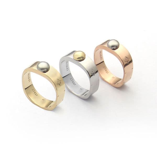 Titanium Steel Designer Ring V Letter Gold Rings For Women Couple Rings Jewelry Gift