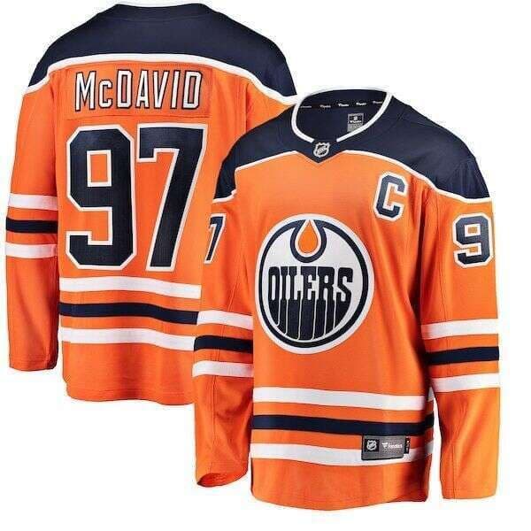 Men's Connor McDavid Home Breakaway Jersey Stitch custom to any name number