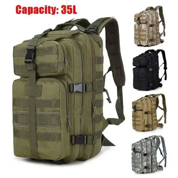 35L Men Women Survival Outdoor Backpack Trekking Sport Travel Rucksacks Camping Hiking Fishing Bags Tactical Backpack Hunting W250603