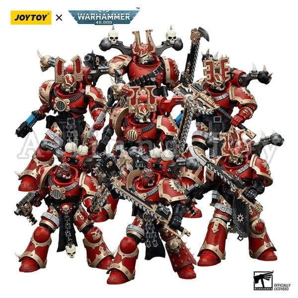 JOYTOY 1/18 Action Figure 40K World Eaters Khorne Berzerker Anime Military Model 250604