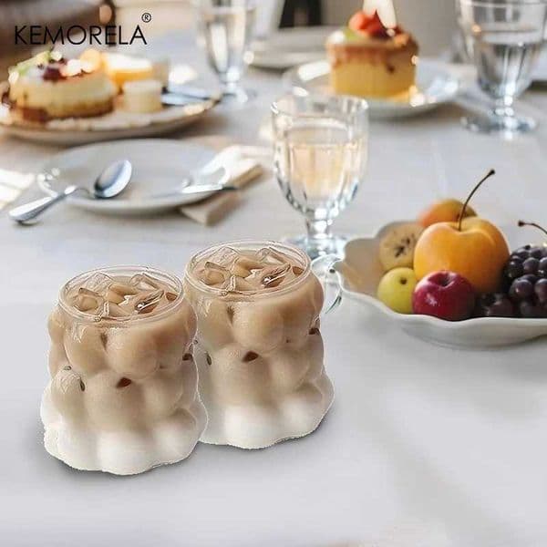 KEMORELA 1/2PCS Glass Cup Heat-resistant Tumbler Transparent Tea Juice Milk Coffee Mug Home Water Glasses Cocktail Beer Glasses X250605